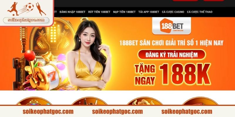 Sân chơi tặng tiền thưởng 188BET hấp dẫn